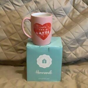 Pink 'Love You a Latte' Mug
